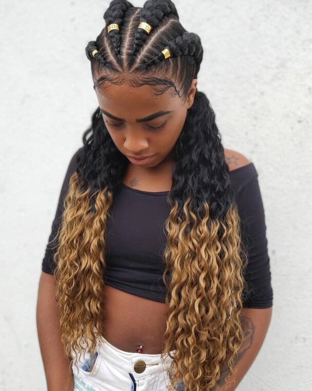 Bold and chunky ghana braids