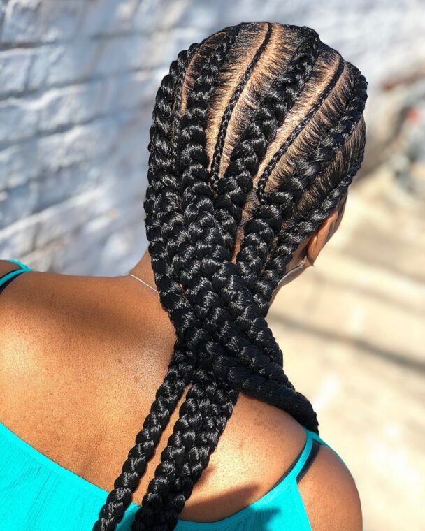 Popular big braids