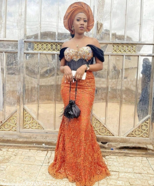 33 Breathtaking AsoEbi Lace Gown Styles for Weddings – OD9JASTYLES