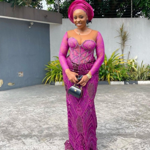 33 Breathtaking AsoEbi Lace Gown Styles for Weddings – OD9JASTYLES