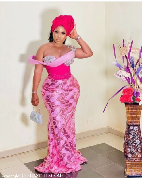 33 Breathtaking AsoEbi Lace Gown Styles for Weddings – OD9JASTYLES