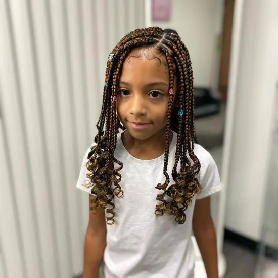 22 Hottest & Chic Box Braids For Kids | OD9JASTYLES