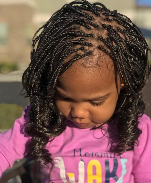 cute box braids for a 3 year old