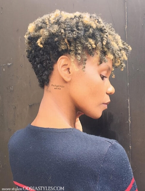 tapered cut natural hair 4c