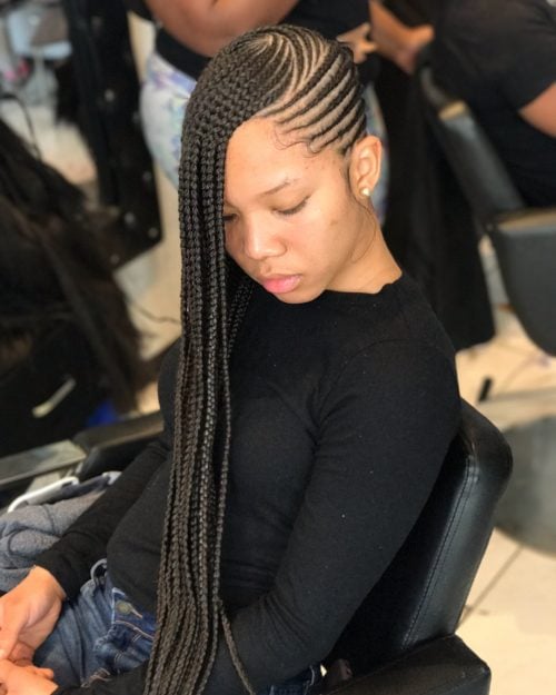 Feed In Cornrow Braids