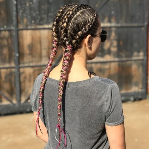 4 Feed In Braids