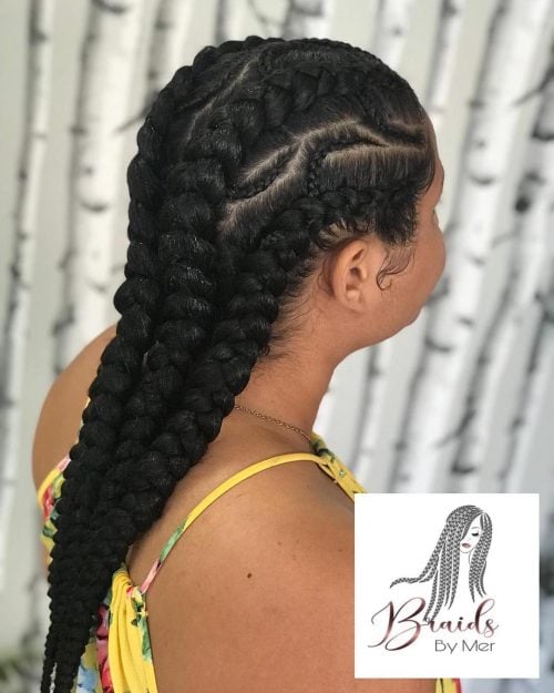 3 Feed In Braids