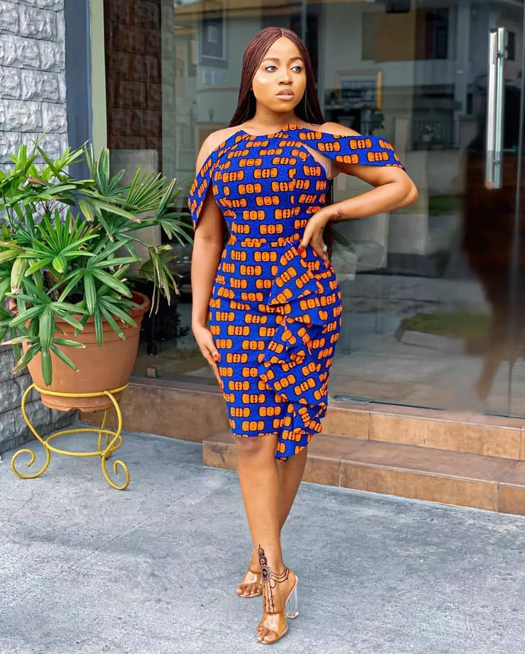 Categories of Ankara Cold Shoulder Dress Casual for Women – OD9JASTYLES