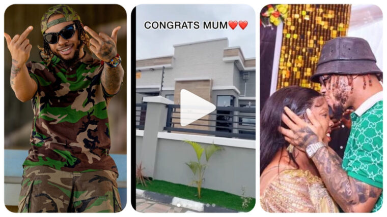 Dancer, Poco Lee Gifts His Mum A Multi-million Naira House (VIDEO/PHOTOS)