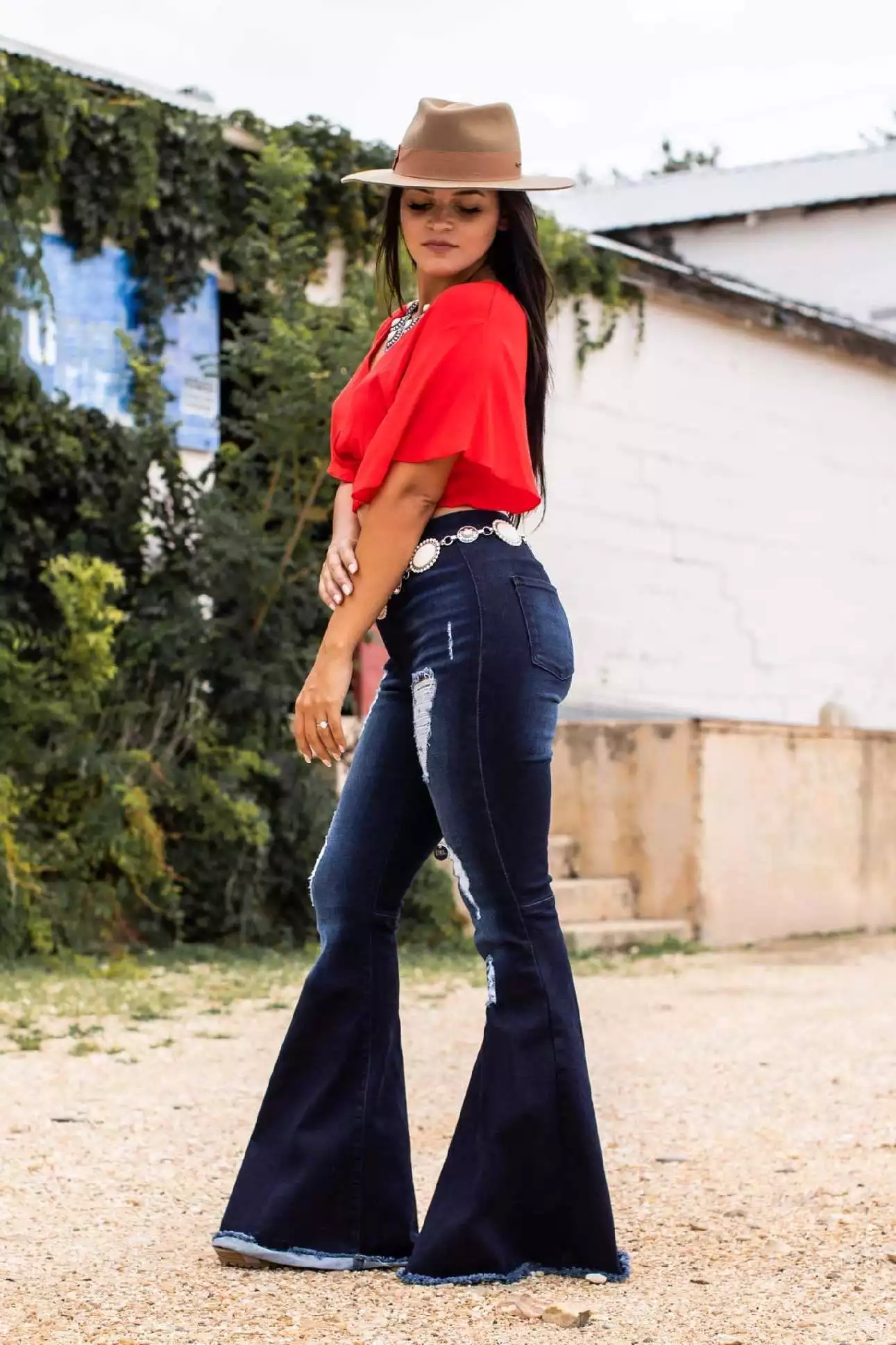 high waisted flare jeans