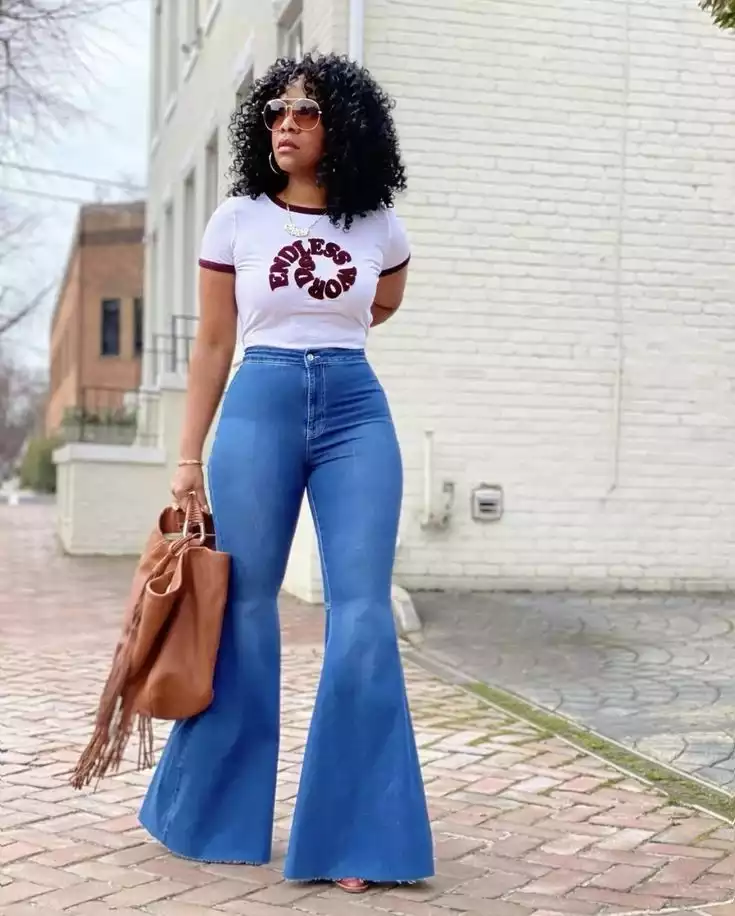 high waisted flare jeans