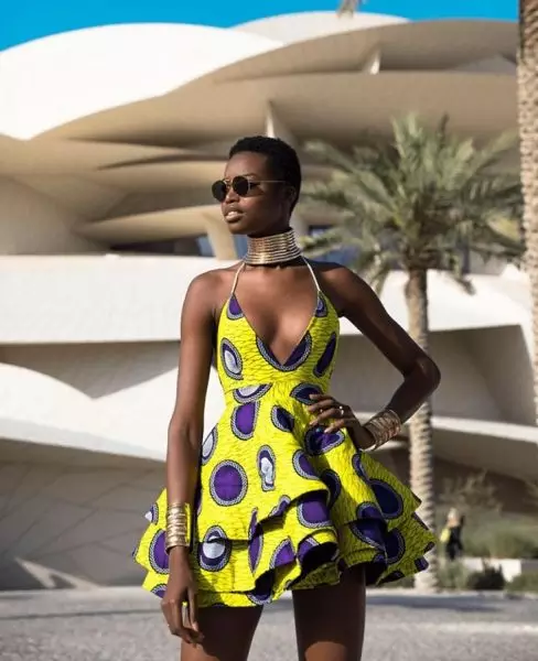 Tiered Ankara dress styles