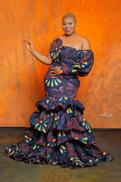 Tiered Ankara dress styles