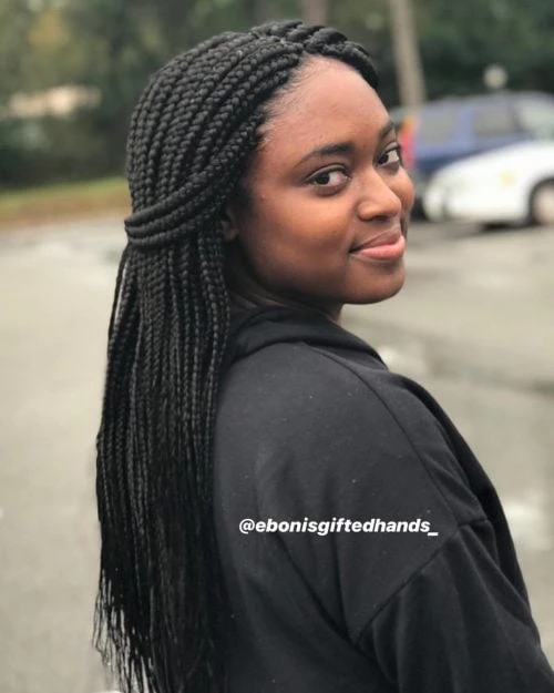 Fresh Black Big Box Braids