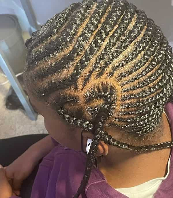 Medium Sized Lemonade Braids With Heart