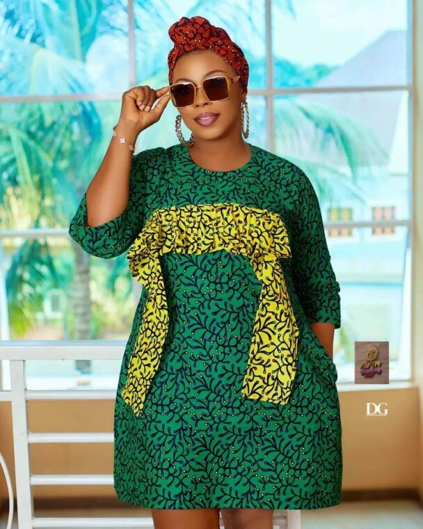 Short Ankara Styles For Curvy Ladies (15)