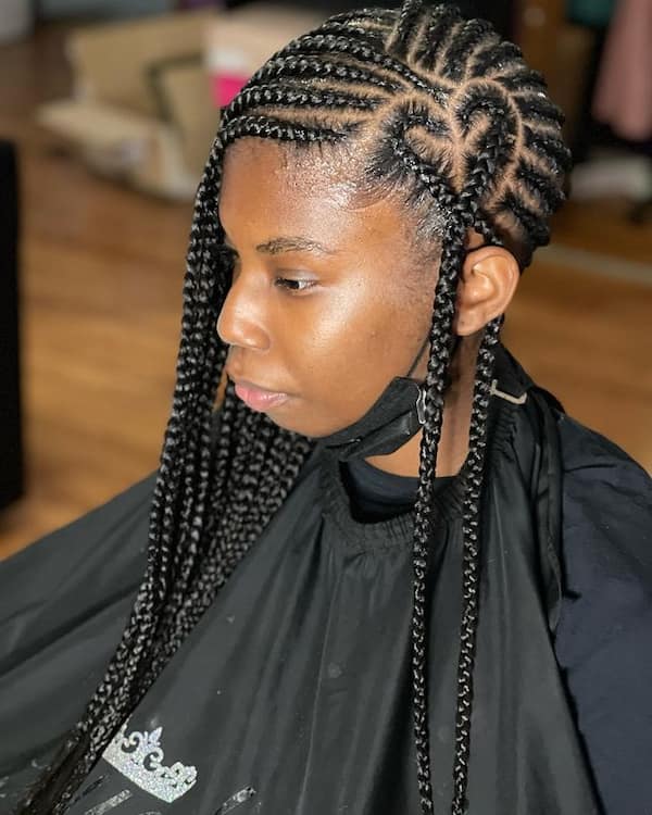 Statement Lemonade Braids With Heart