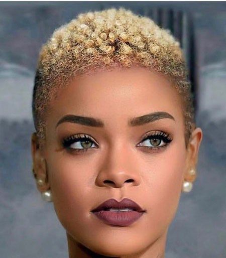 Rihanna Low Fade Hairstyles