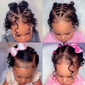 Accessorized Black Girl Hairstyle