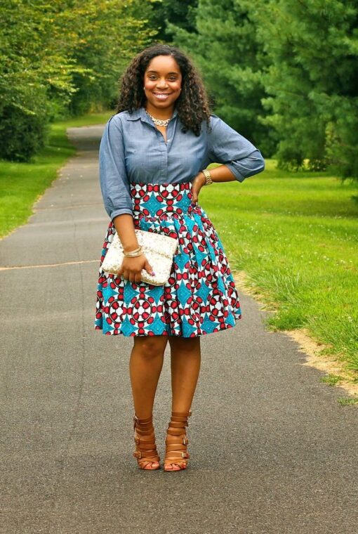 Smart and Classy Pleated Skirt Styles For Stylish African Ladies.