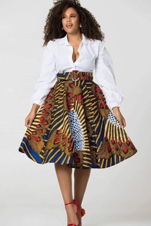 Smart and Classy Pleated Skirt Styles For Stylish African Ladies.